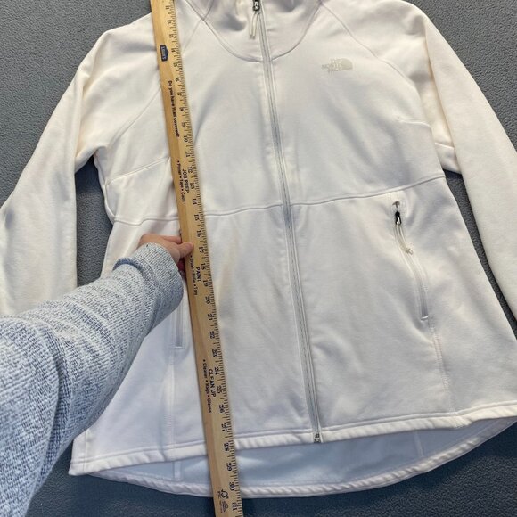 The North Face Sweatshirt Women 2X Plus Ivory White Full Zip Jacket Outdoor - Picture 4 of 12